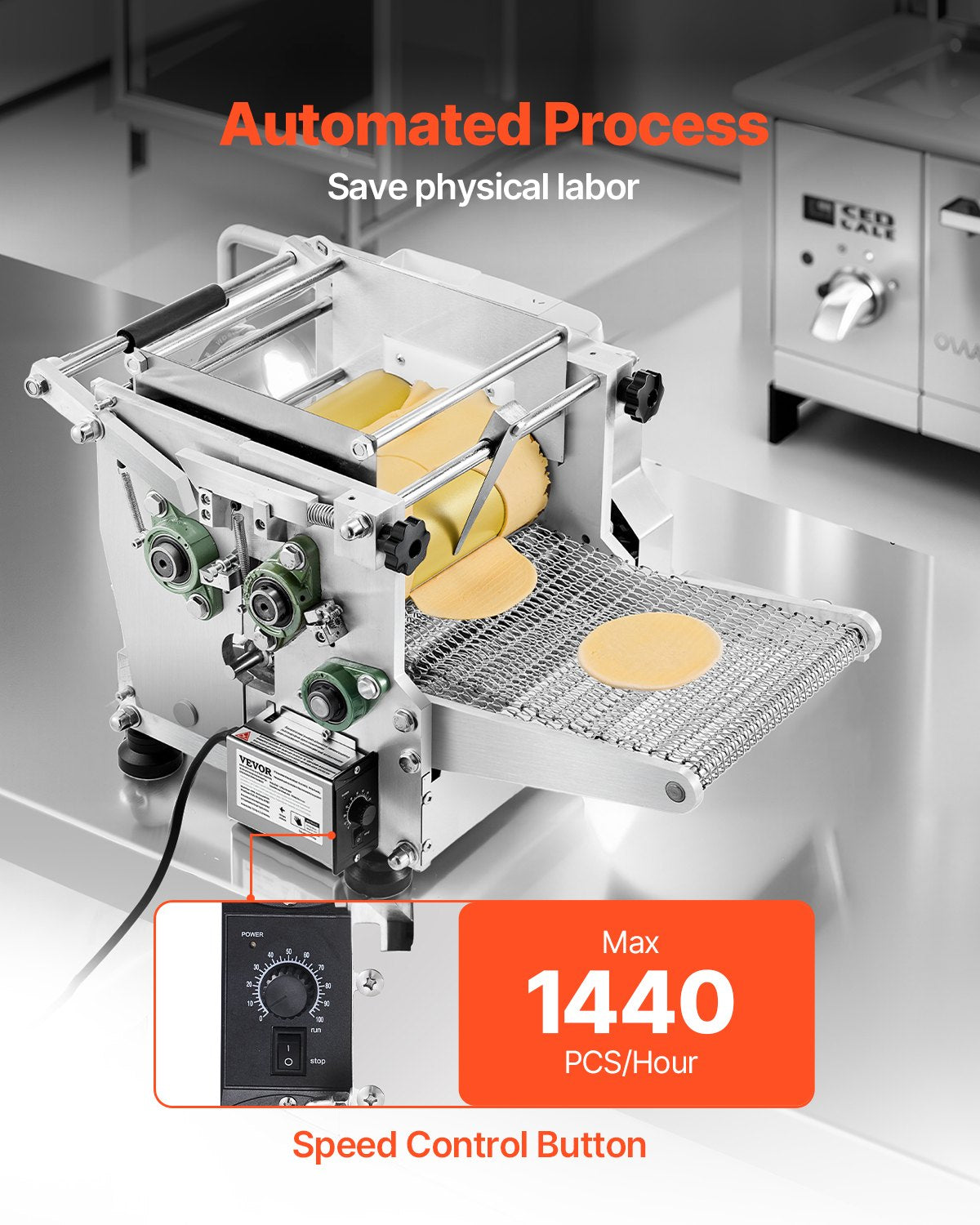 Electric Tortilla Maker 5.5 Inch Automatic Corn Tortilla Machine - Silver