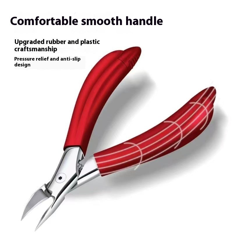 Ingrown Nail Bent Nose Pliers for Pedicure Nail Cuticle Care - Stainless Steel