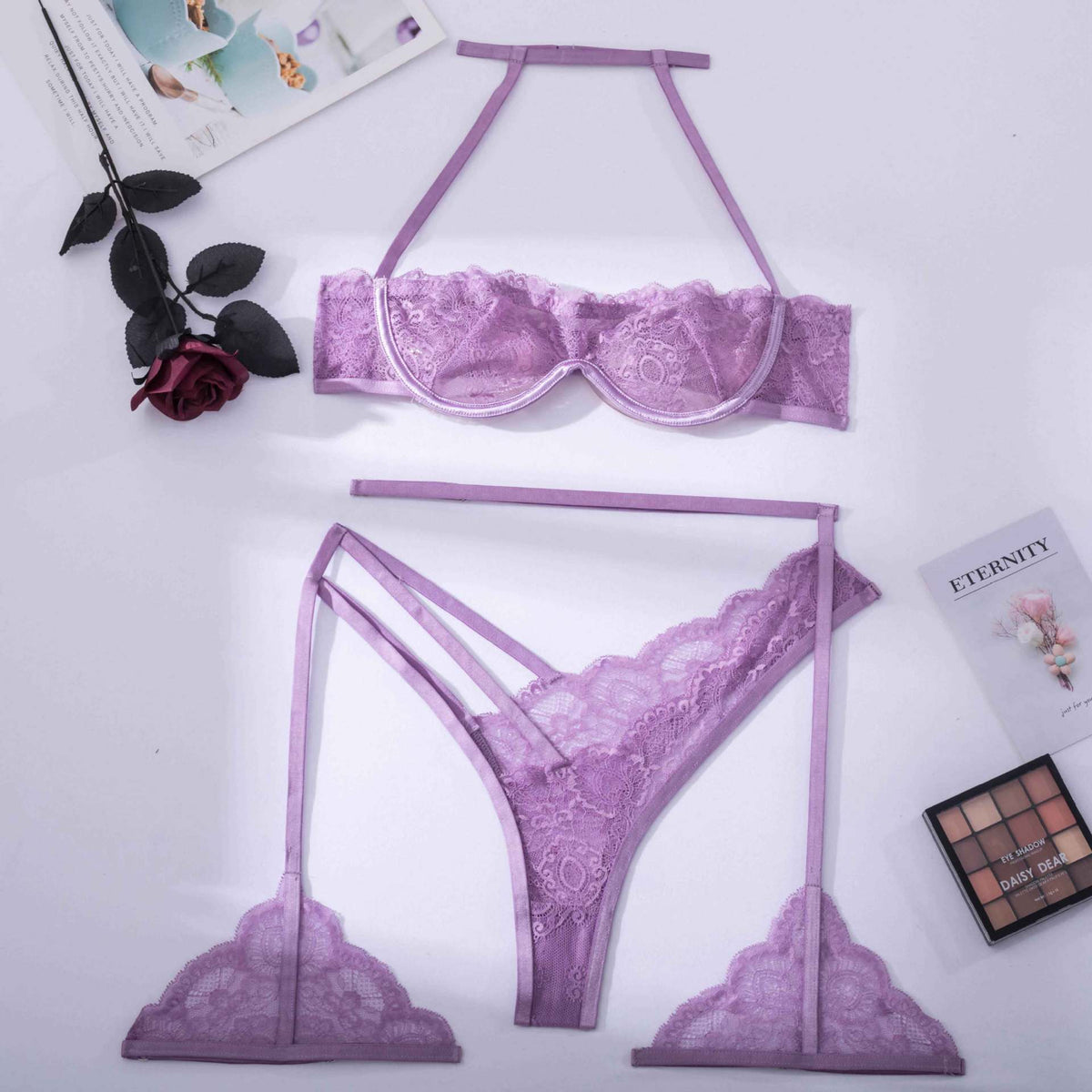 Three-Piece Shapewear Body Suit Set for Waist, Hip & Belly Support