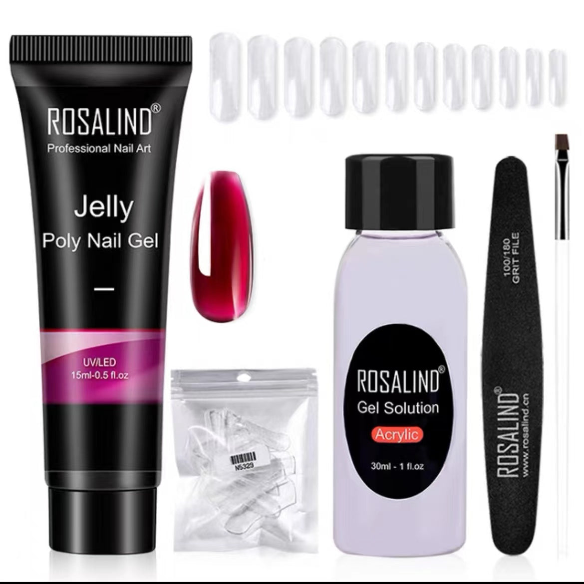 Poly Nail Gel Extension Kit for Manicure