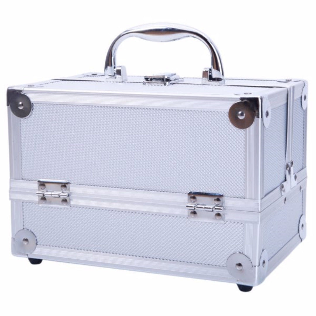 Aluminum Makeup Case with Mirror - Portable Organizer SM-2176