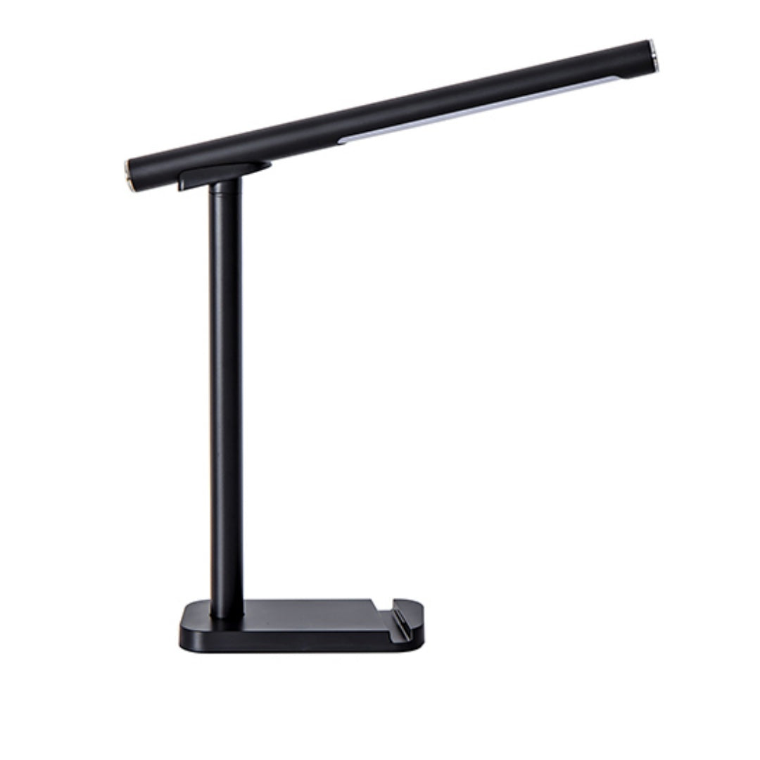 LED Desk Lamp Dimmable Reading Light with USB Charging & 5 Modes - Black