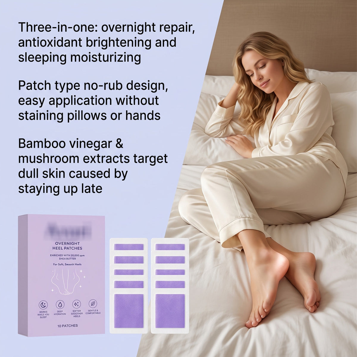 Breathable Face Skin Care Patch Set - 10 Patches for Skin Repair & Relaxation