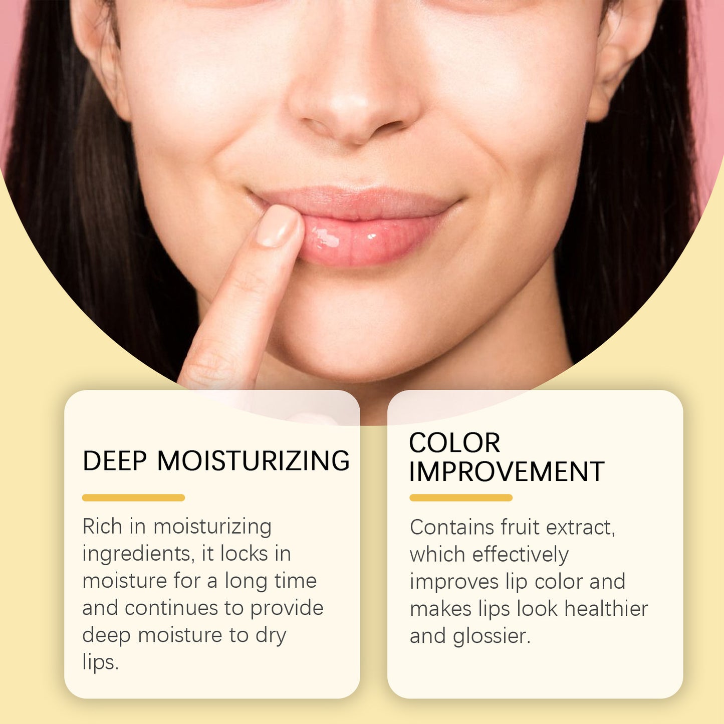 Propolis Lip Mask for Dry Lips - Moisturizing Lip Treatment & Repair Balm