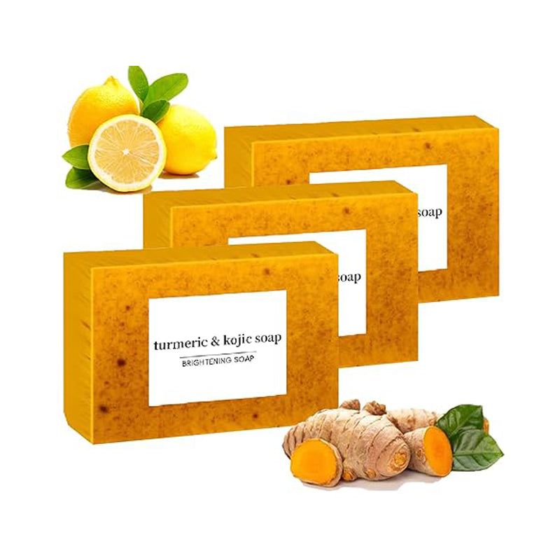 Lemon Turmeric Face Soap Bar - Natural Brightening & Hydrating Cleanser