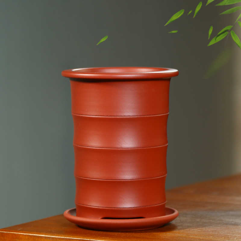 Decorative Flower Pot with Dish Holder for Flowers and Green Plants