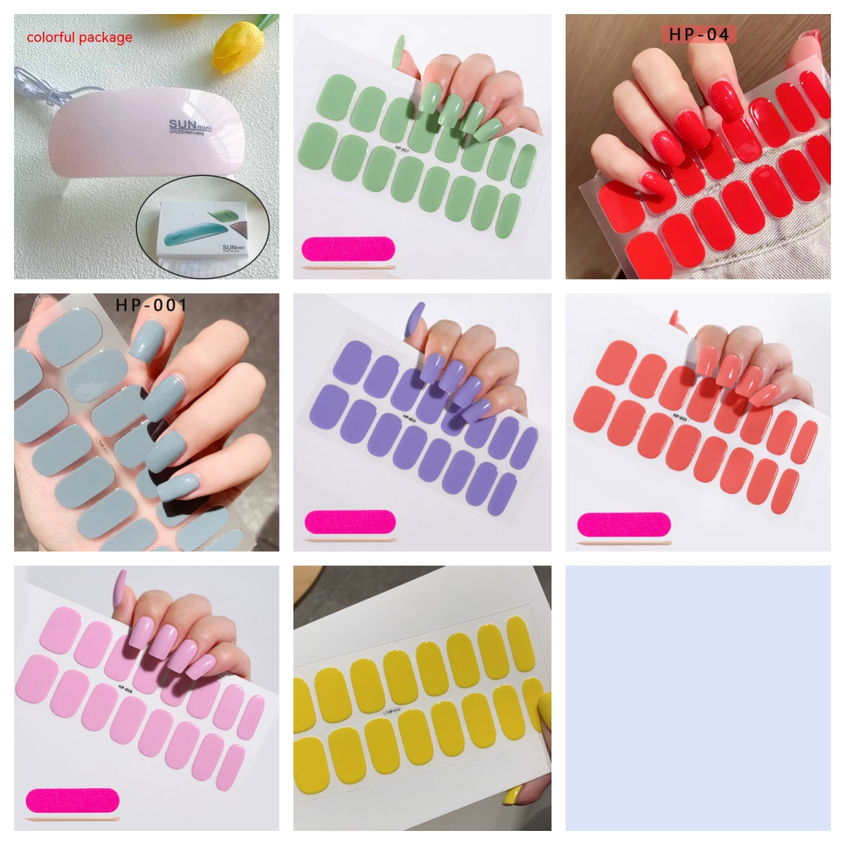 Portable Nail Heating Lamp for Gel Nails and Nail Art - Folding Handheld USB