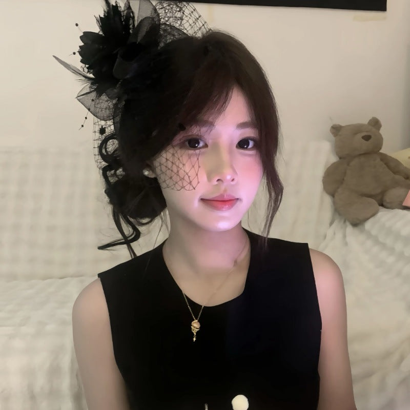 Retro Feather Headpiece Flower for Social Gatherings and Costumes