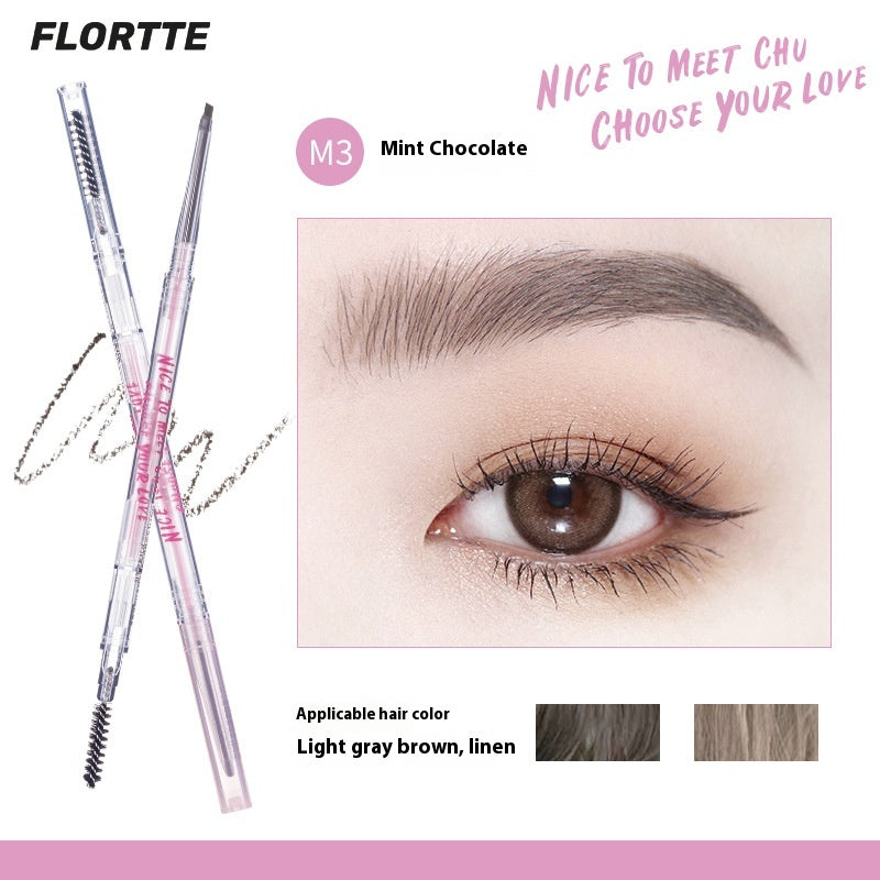 Double Head Eyebrow Pencil Set - Thin & Precise Makeup Tool for Brows