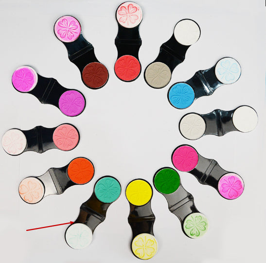 12-Color Hair Highlight Clip Set for Quick Spot Coloring - Matte Finish