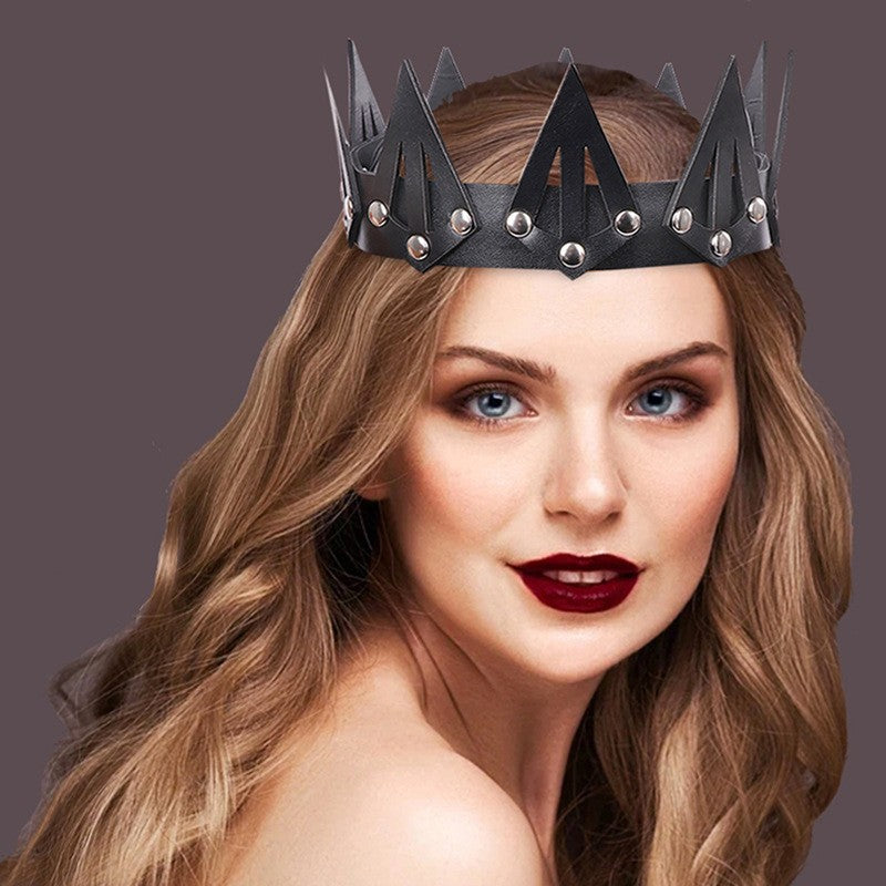Women's Crown Headdress for Parties & Gatherings - Black