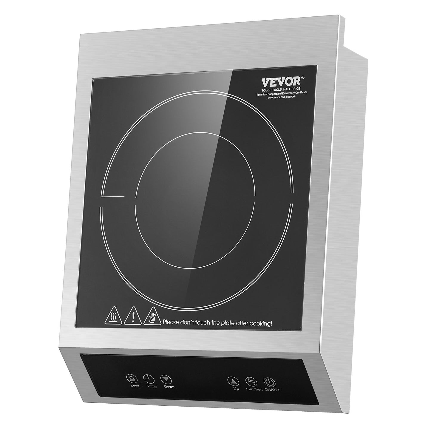 Portable 3500W Induction Cooktop with 11 Temp Levels - Black Kitchen Appliance