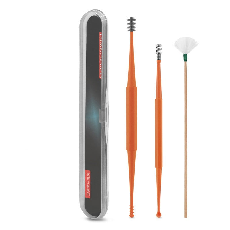 Ear Picking Tools Double-Head Silicone Ear Curette Spiral Massage Device