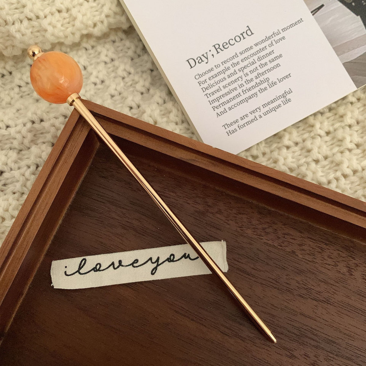 Metal Ball Hairpin for Updo & Bun Styling