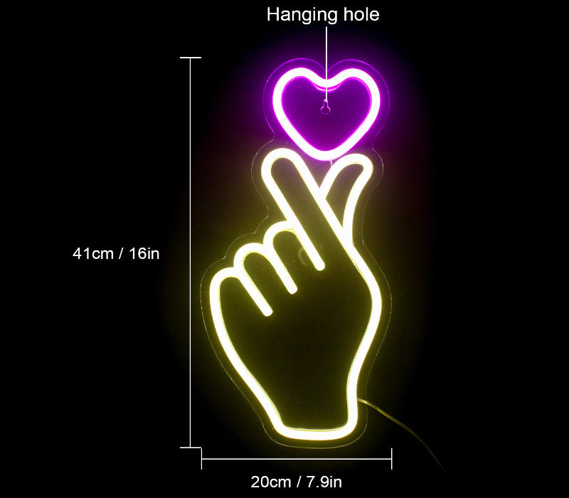 LED Neon Light Sports Bar Wall Decor - Glowing Pendant Light