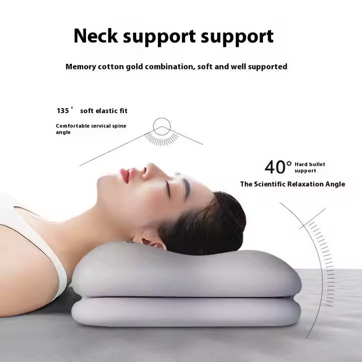 Memory Foam Pillow for All Sleeping Positions - Fashion Gray