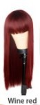 Long Straight Hair Wig with Bangs - 70cm