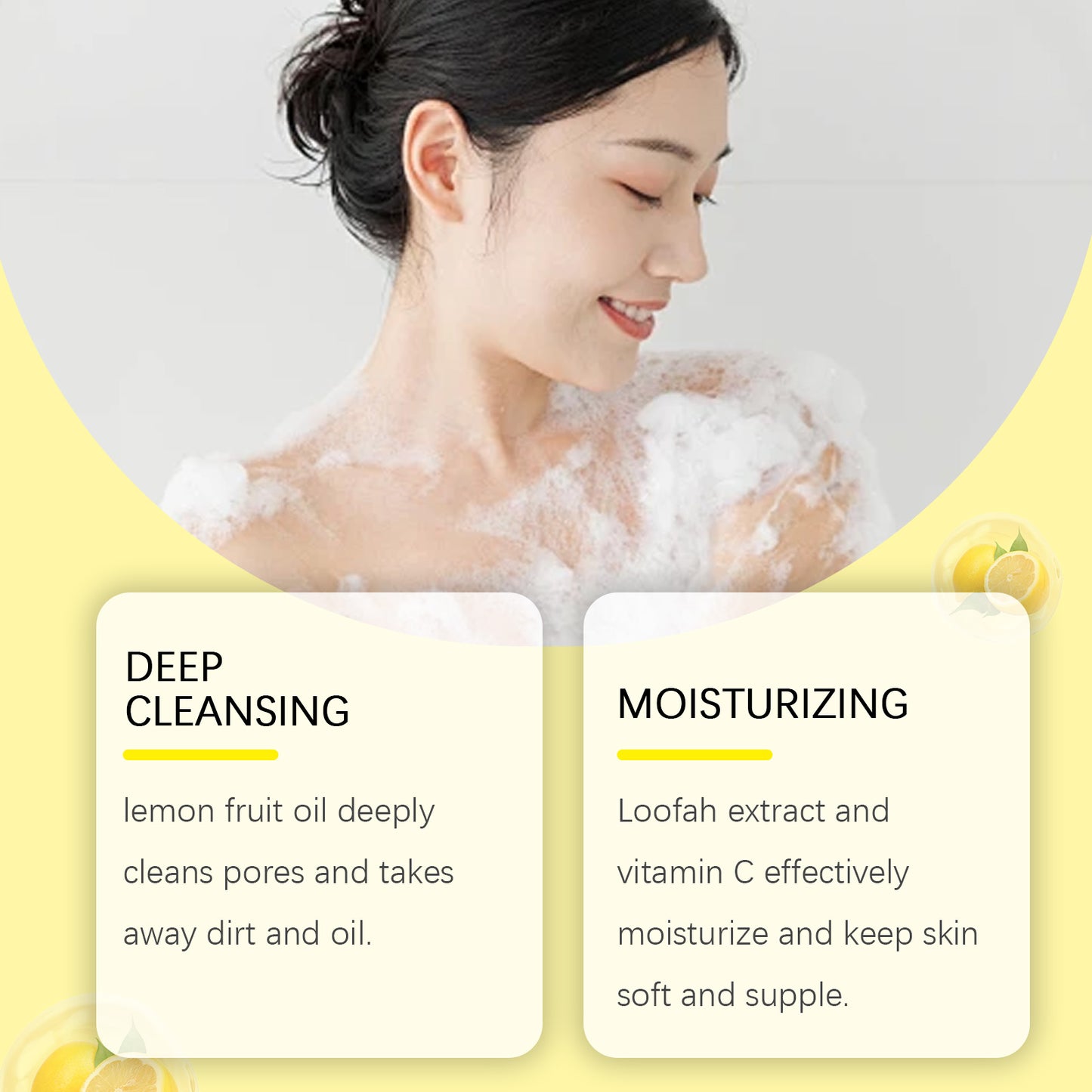 Loofah & Lemon Essential Oil Soap - Deep Cleansing & Oil Control Bar
