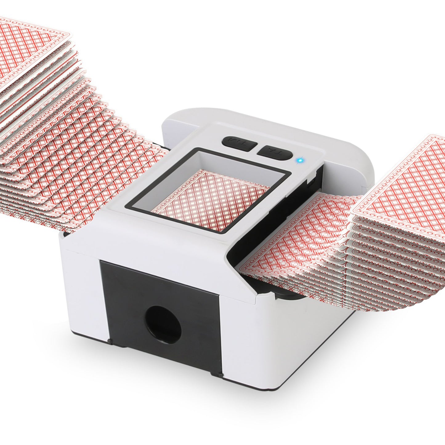 Rechargeable Automatic Card Shuffler - 2 Decks, Auto & Manual Modes