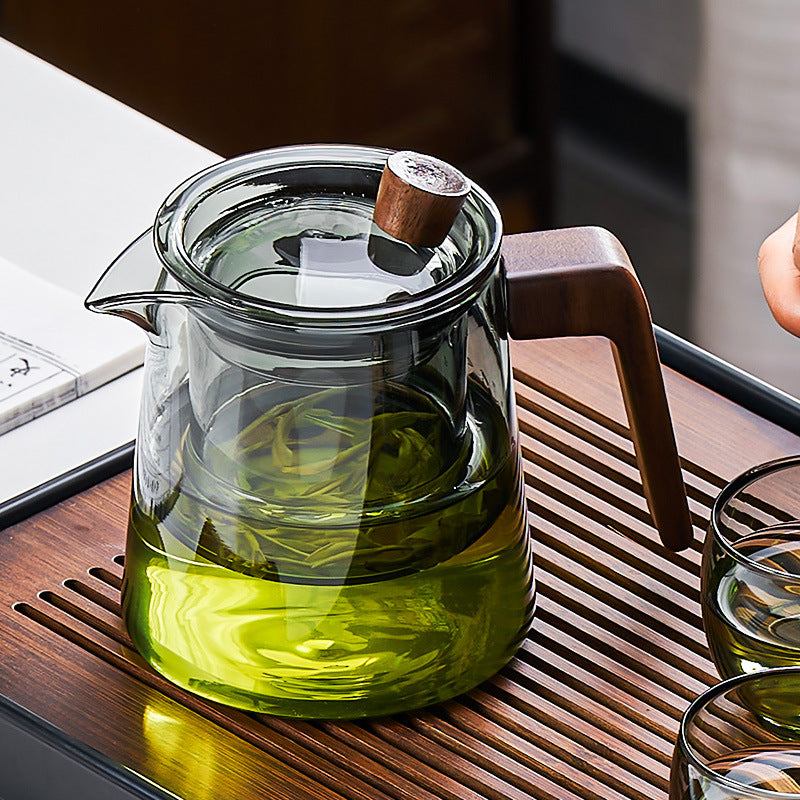High Temperature Resistant Glass Teapot Set for Tea Brewing - 520ml