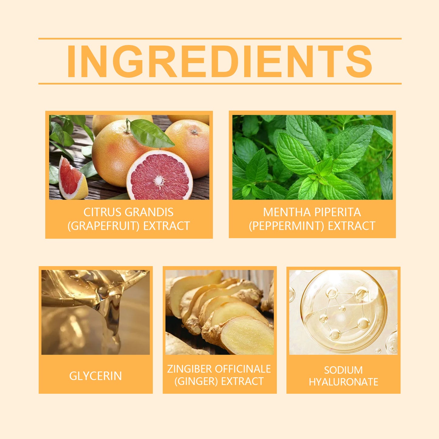 Firming Body Care Cream with Ginger & Hyaluronic Acid - Tightening Massage Lotion