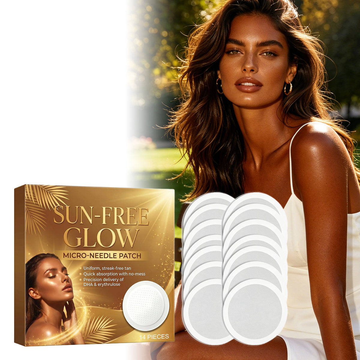 Sunless Tanning Microneedle Patch 14pcs