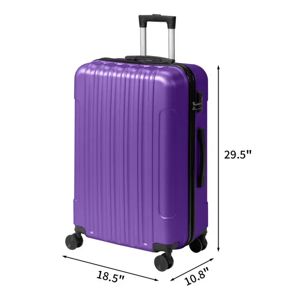 Three-in-one Textured Frosted Case Shell, Non-TSA Customs Lock,
