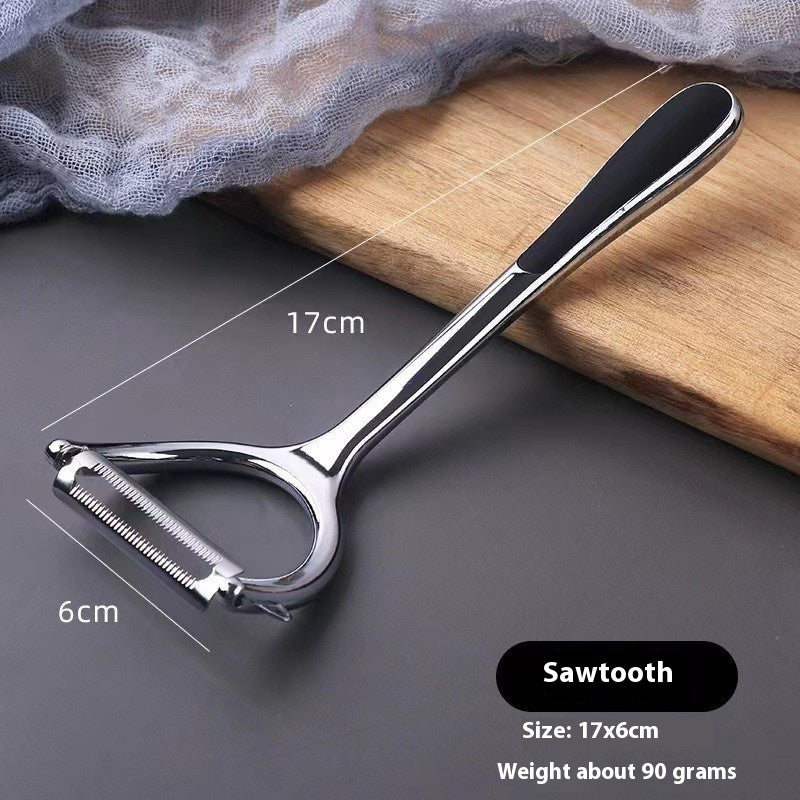 Multi-Functional Double-Sided Peeler - Zinc Alloy Kitchen Tool