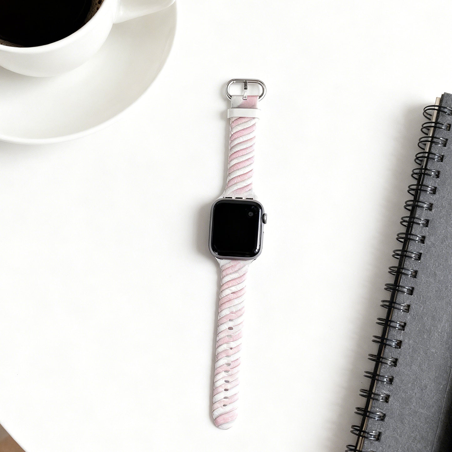 Pink & White Watch Strap for Apple Watch - Model 8926