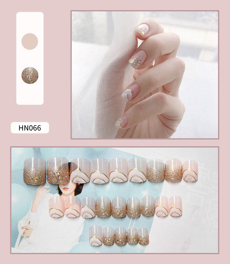 Fake Nail Art Patches - Wearable Nail Decorations for DIY Manicure