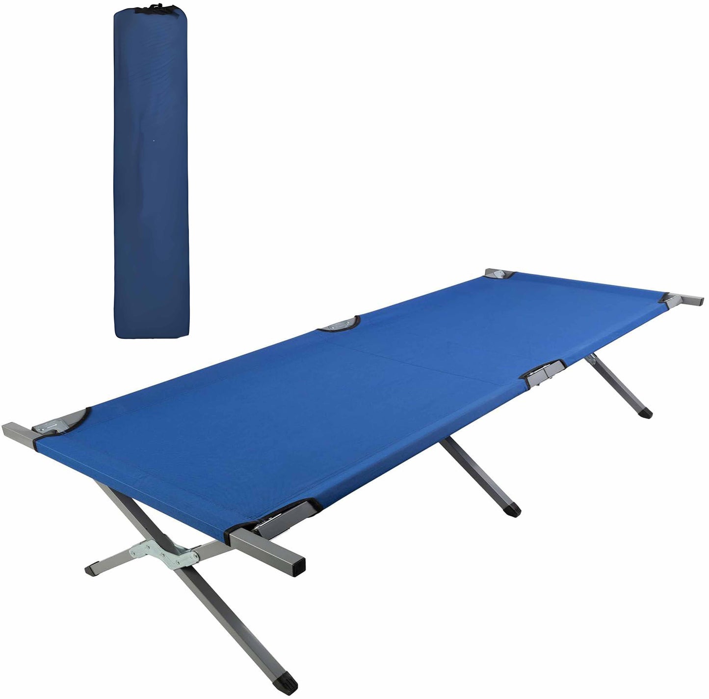 Portable Folding Camping Cot with Carry Bag - Lightweight & Durable