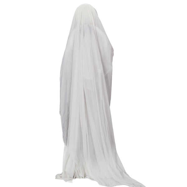 4.3ft Sound-Activated Halloween Ghost Animatronic with Trident