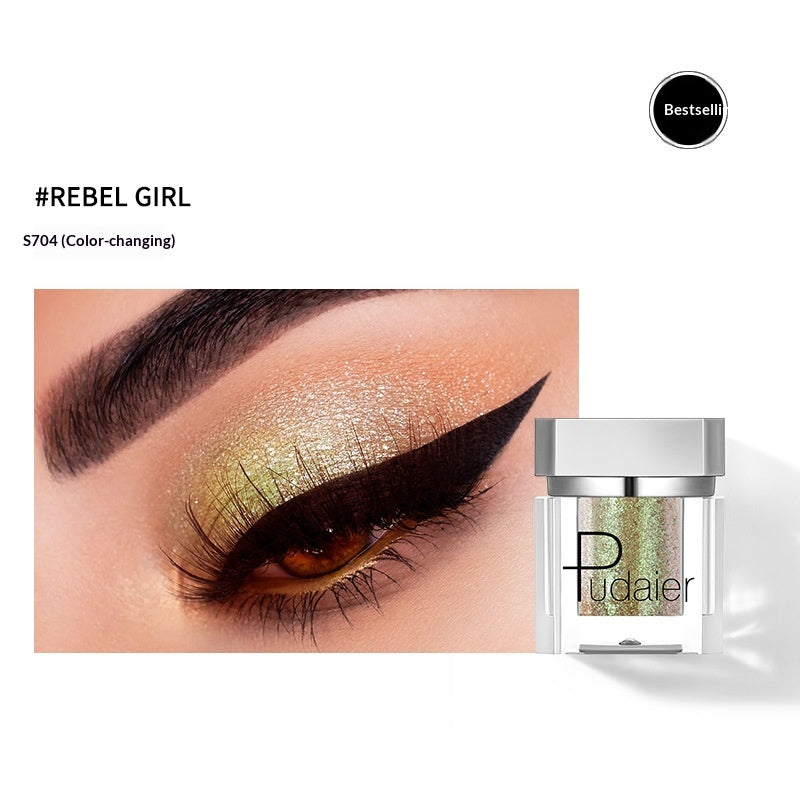 Long-Lasting Pearl-Illuminated Single Eyeshadow - Easy To Apply, Smudge-Proof