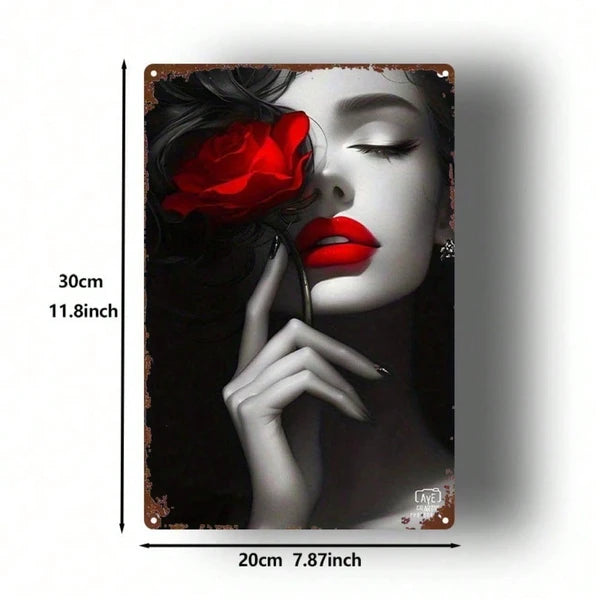 Metal Tin Wall Decoration - 20 cm x 20 cm