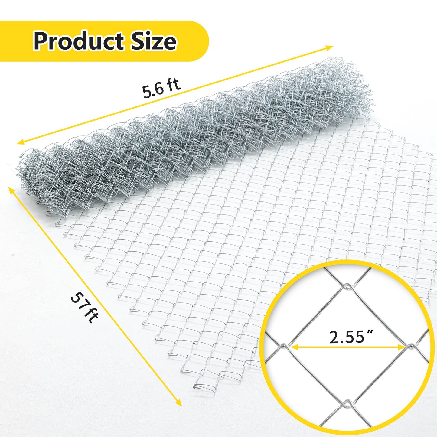 Heavy Zinc Coated Livestock & Animal Fencing for Yard Protection - Multiple Colors
