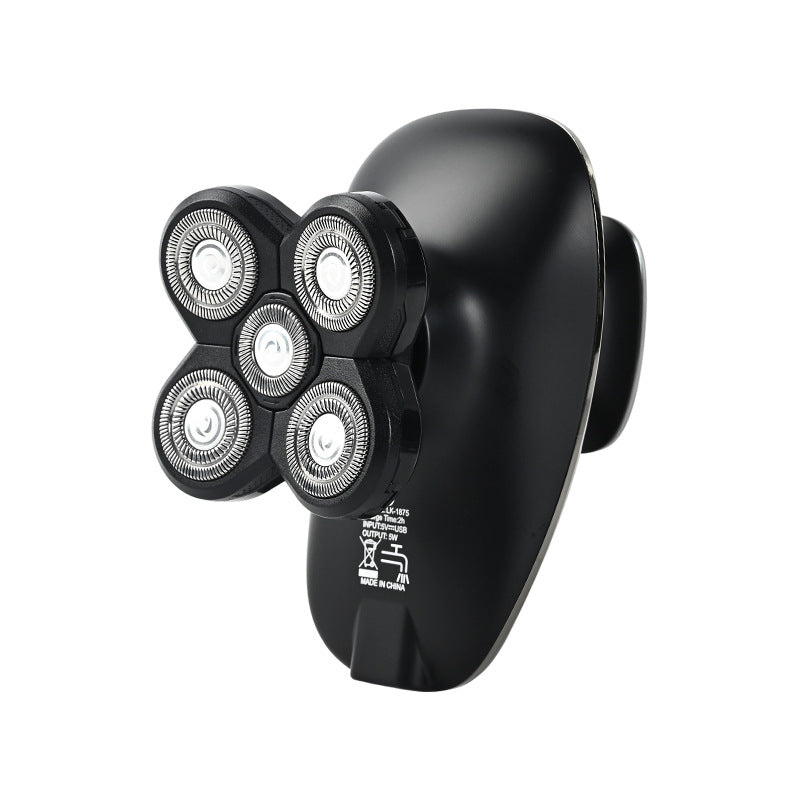 Electric Shaver with Floating Heads & Nose Trimmer