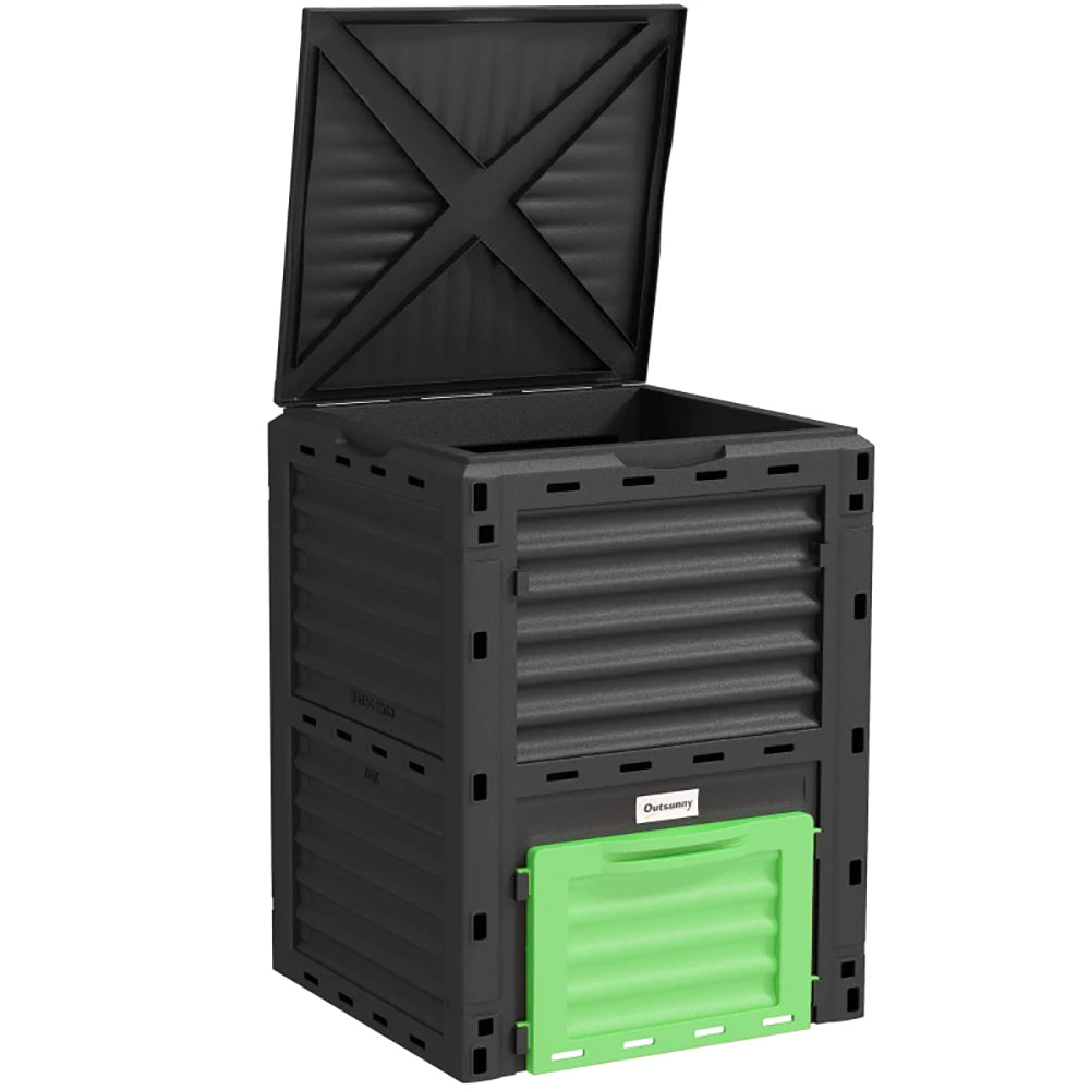 Garden Compost Bin 80 Gallon Outdoor Large Capacity Composter Fast