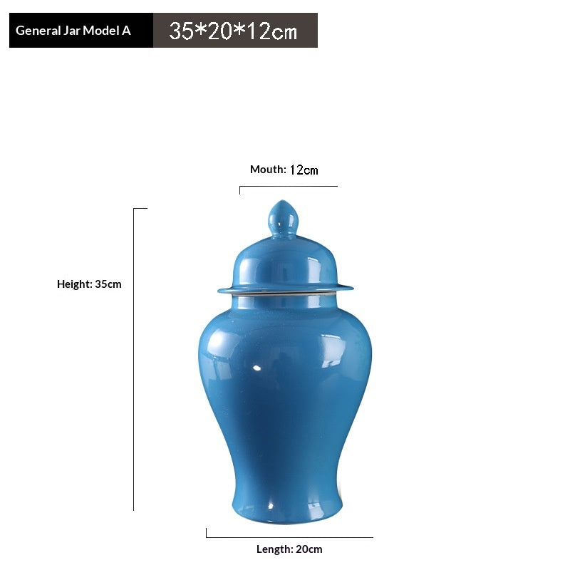 Chinese-Style Ceramic Vase Jar Home Decor - Multiple Sizes