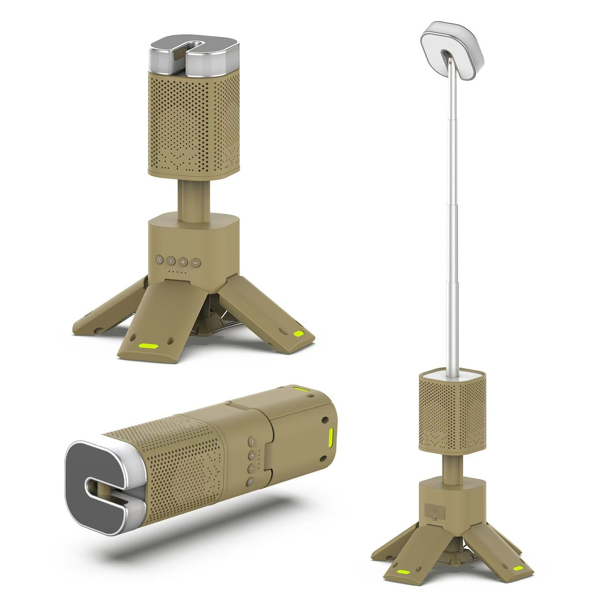Outdoor Bluetooth Speaker with LED Atmosphere Lighting - Weatherproof, Portable, Wireless