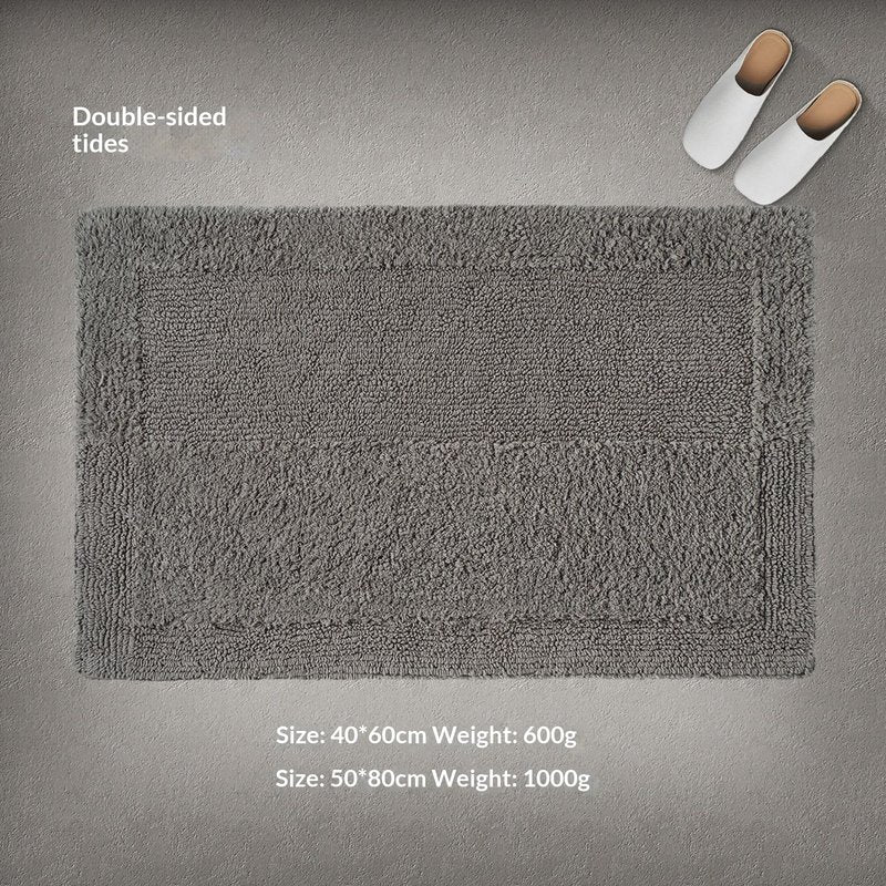 Absorbent Bath Mat Doormat - Geometric Cotton, 40x60 cm / 50x80 cm, Modern Minimalist