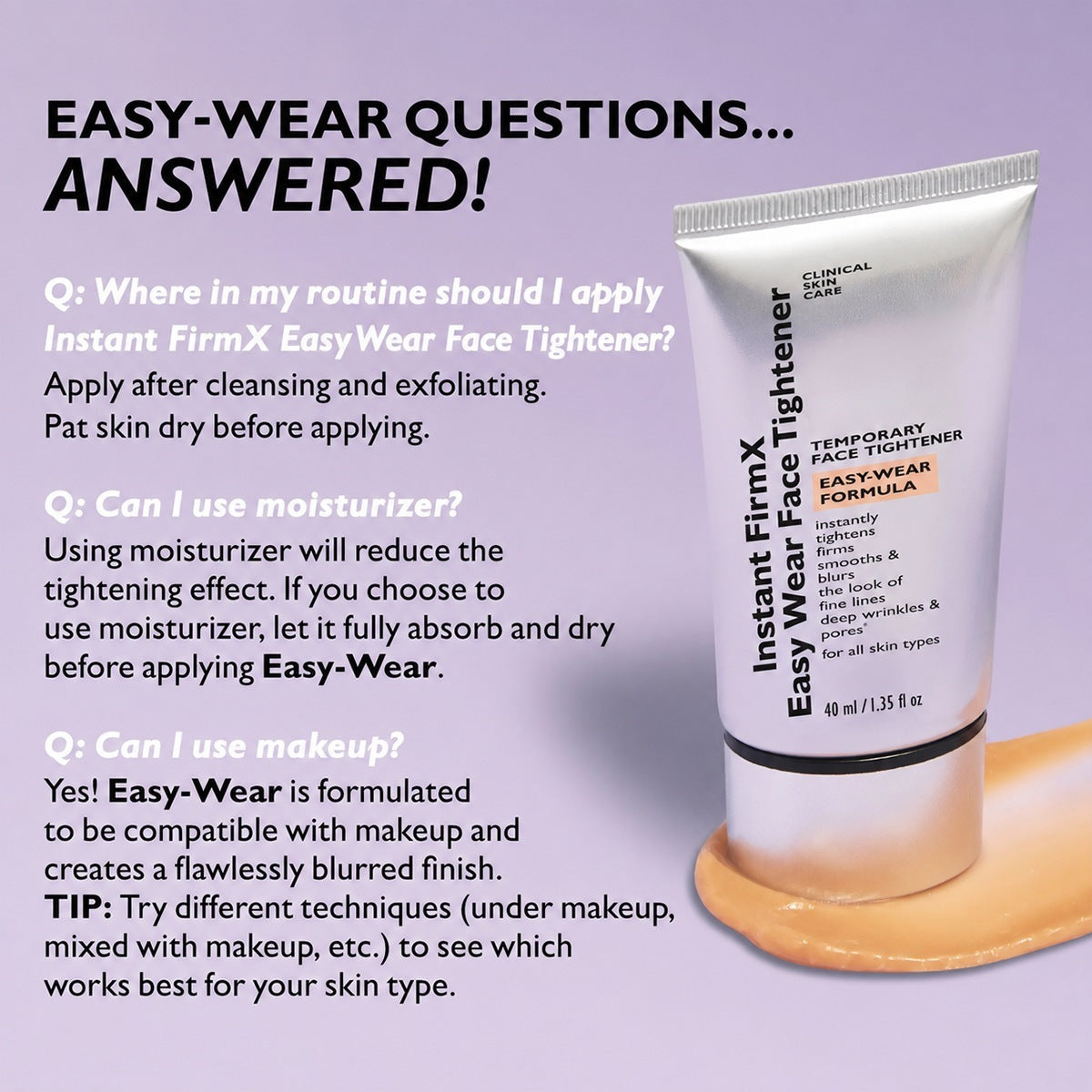 Instant Wrinkle And Pore-Reducing Longwear Skin-Fixing Cream