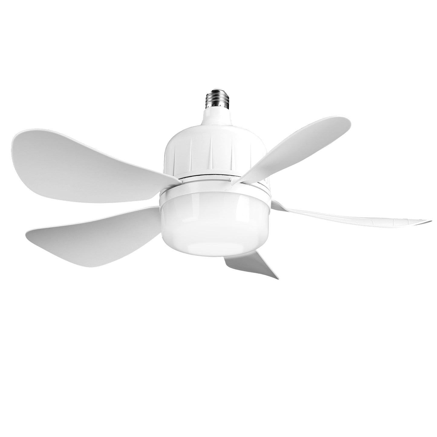 Ceiling Fan with Dimmable LED Light, 12W Smart Remote Control, 3 Speeds White