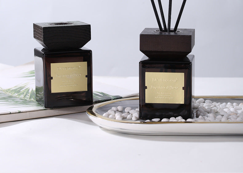 Reed Diffuser with Essential Oil – 100ml Wooden Lid