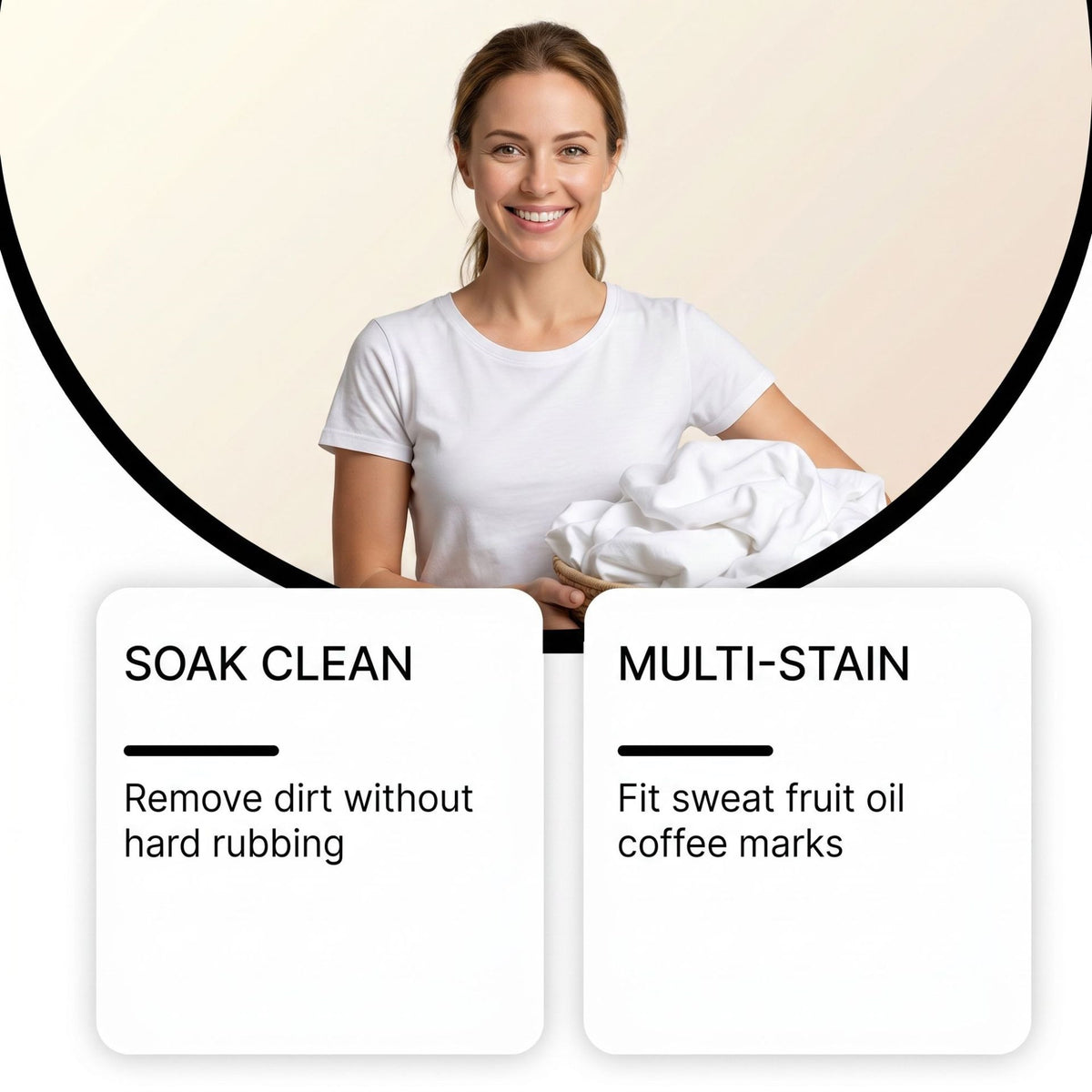 Laundry Stain Remover Powder - 100g Fabric & Clothing Spot Treatment