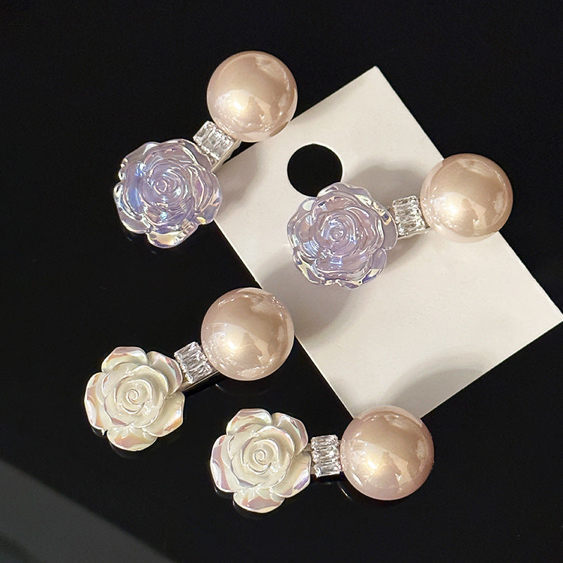 Mermaid Flower Pearl Hairpin Barrette
