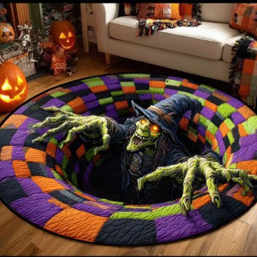 Halloween 3D Visual Floor Mat - Festive Rug for Living Room, Bedroom & Office