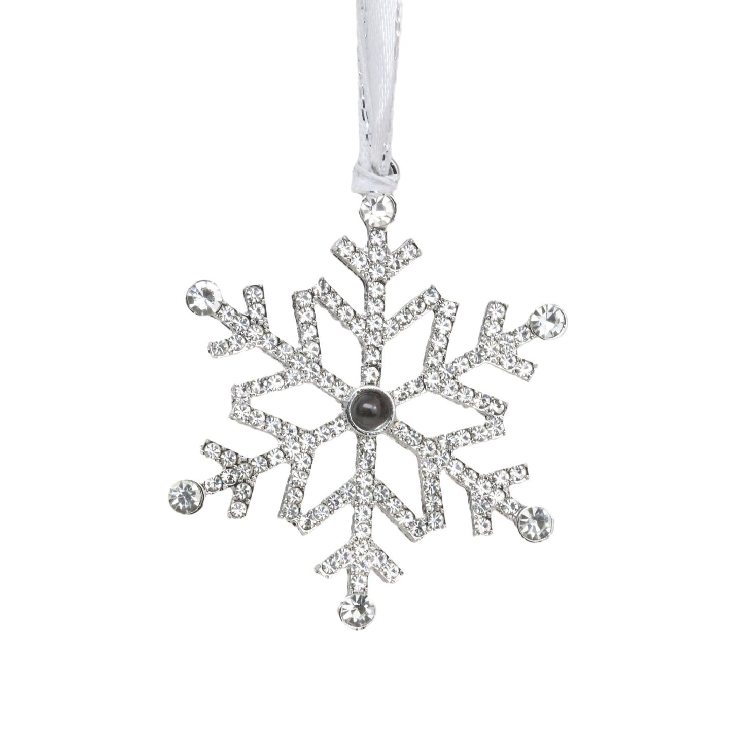 Christmas Snowflake Projection Pendant Decor - Silver, Pink, Blue