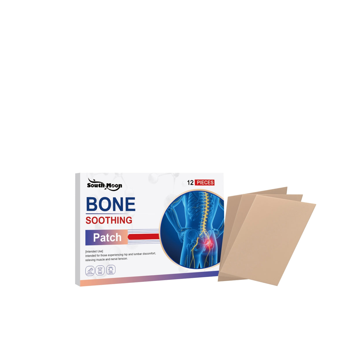 Bone Soothing Patch for Face Skin Care | Natural Ingredients, 12 Pieces