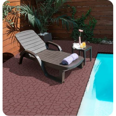 Interlocking Deck Tiles 44 Pack Waterproof Outdoor Patio Flooring 12x12 Square