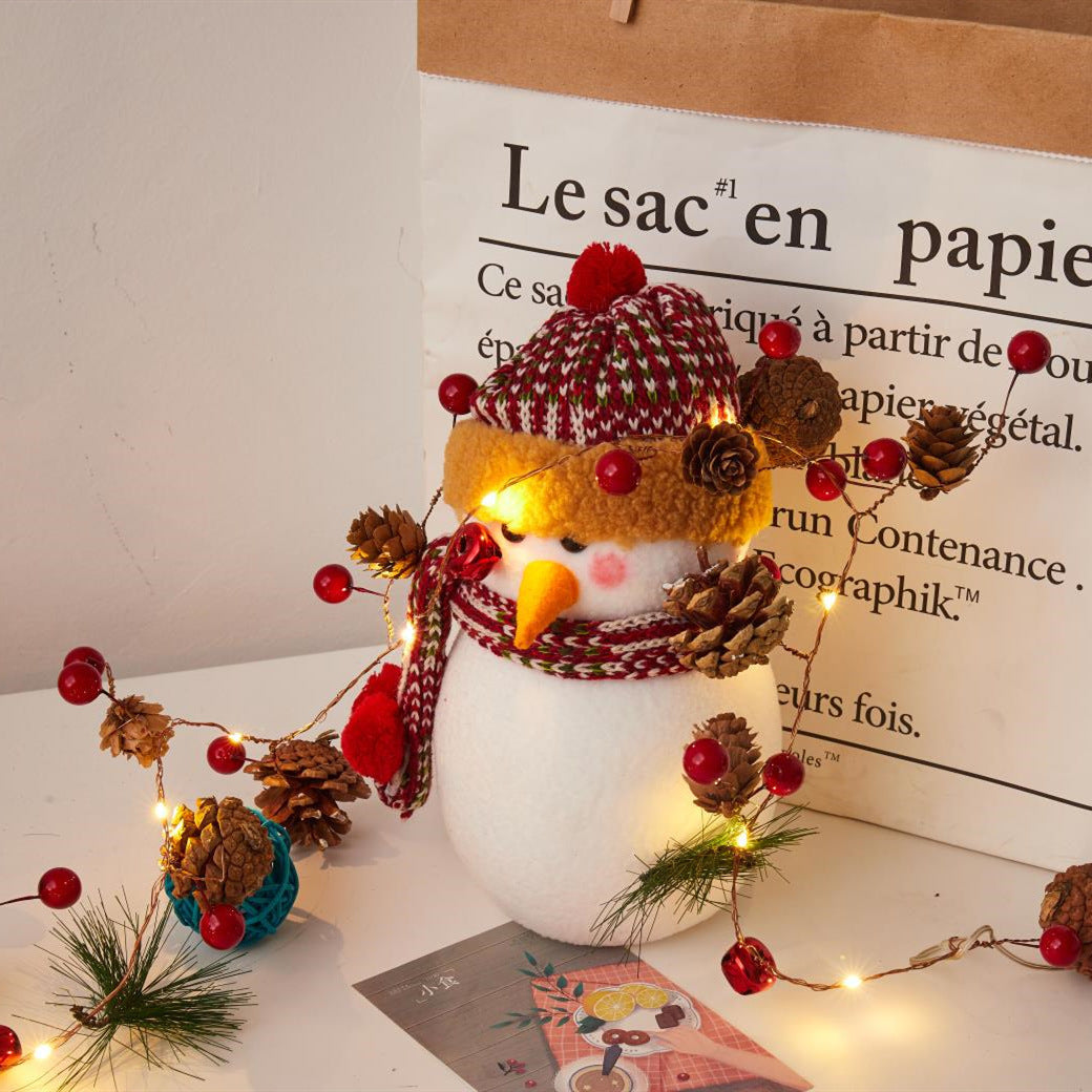 LED Copper Wire Lamp for Christmas Pine Cone Decoration 2M 20 Lights